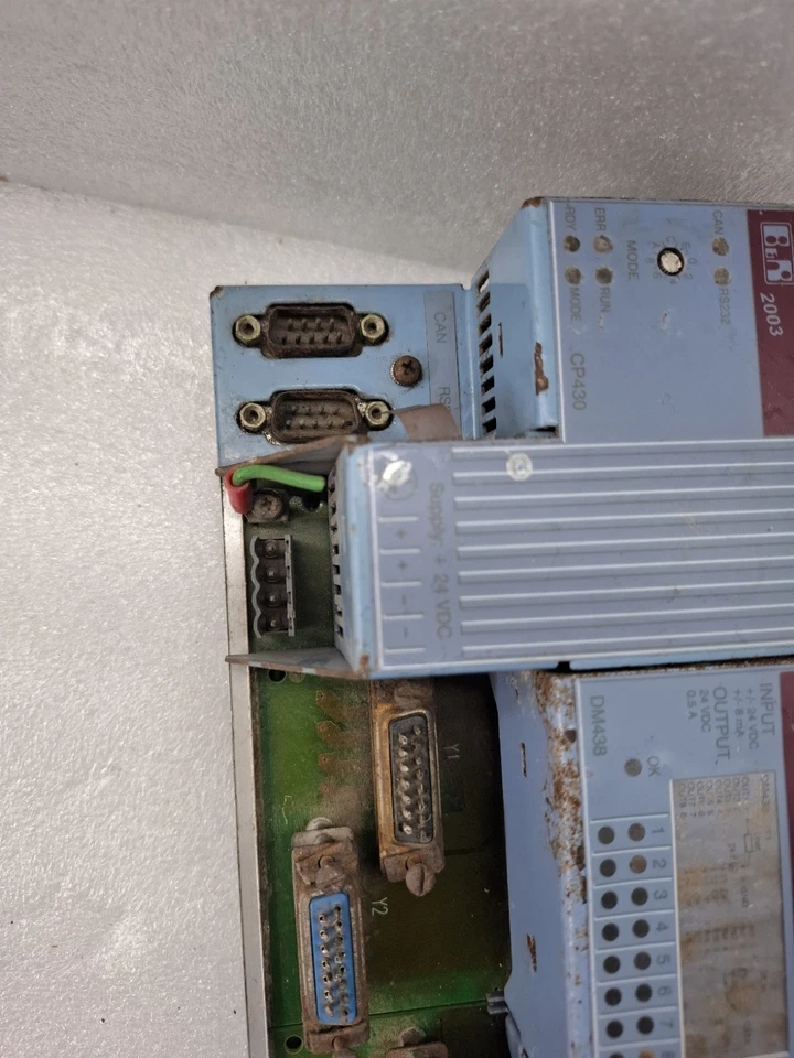 B&R RACK WITH CP430+DM438+DM438+DM438 PLC SET FOR PARTS